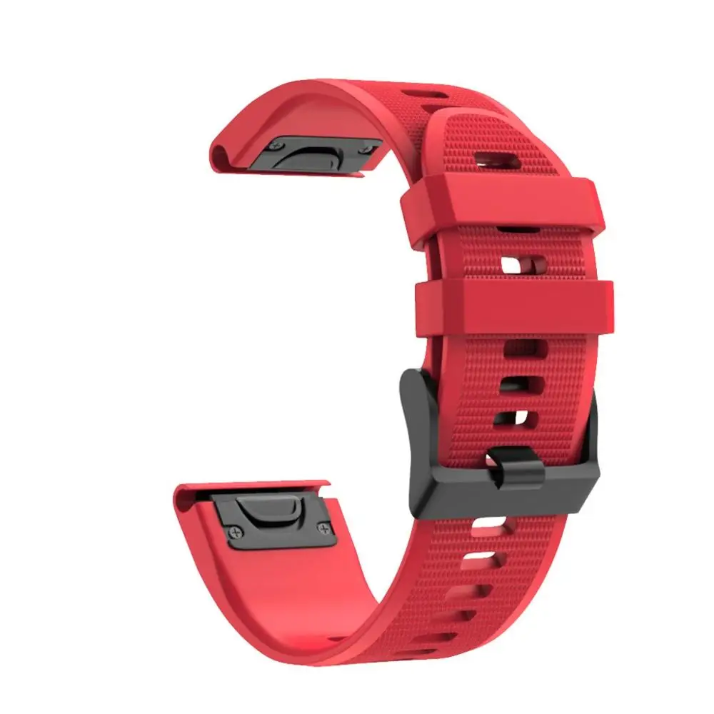 J Для Garmin Fenix 5X Plus Quick Release сменный ремешок для спортивных часов Силиконовый легкий Fit Wirstband Смарт часы браслет аксессуары - Цвет: J