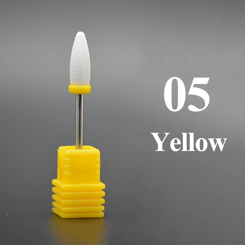 Nail Cone Tip Ceramic Drill Bits Electric Cuticle Clean Rotary For Manicure Pedicure Grinding Head Sander Tool 1PCS | Красота и