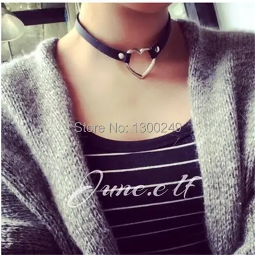 Модные сексуальные ожерелья чокер в стиле Харадзюку с заклепками виде темного