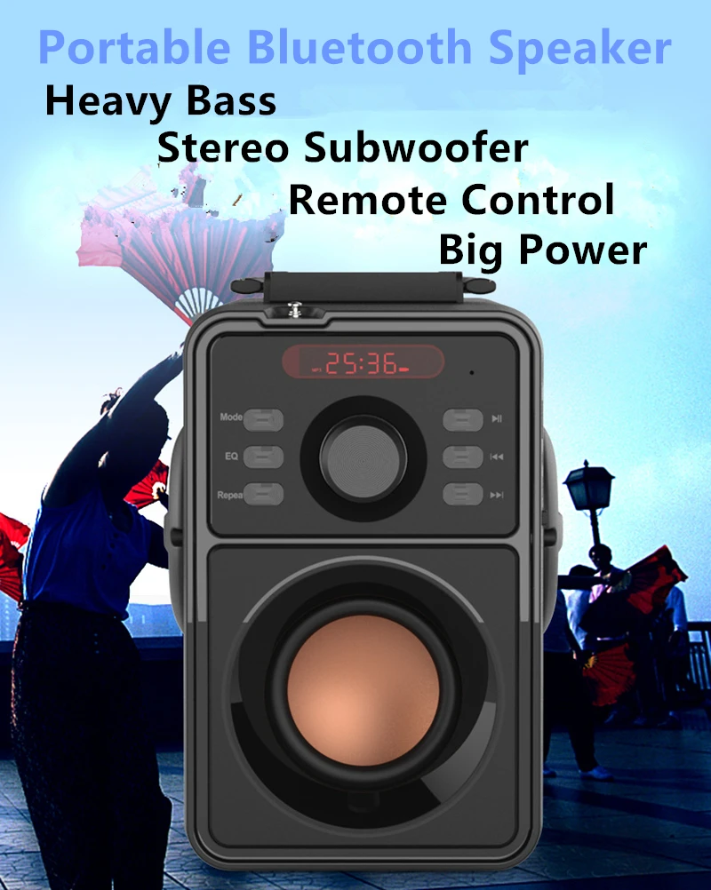 Abuzhen 3000 мАч 2,1 стерео сабвуфер Bluetooth динамик fm-радио портативный динамик s Mp3 Play супер бас Громкая Колонка для компьютера