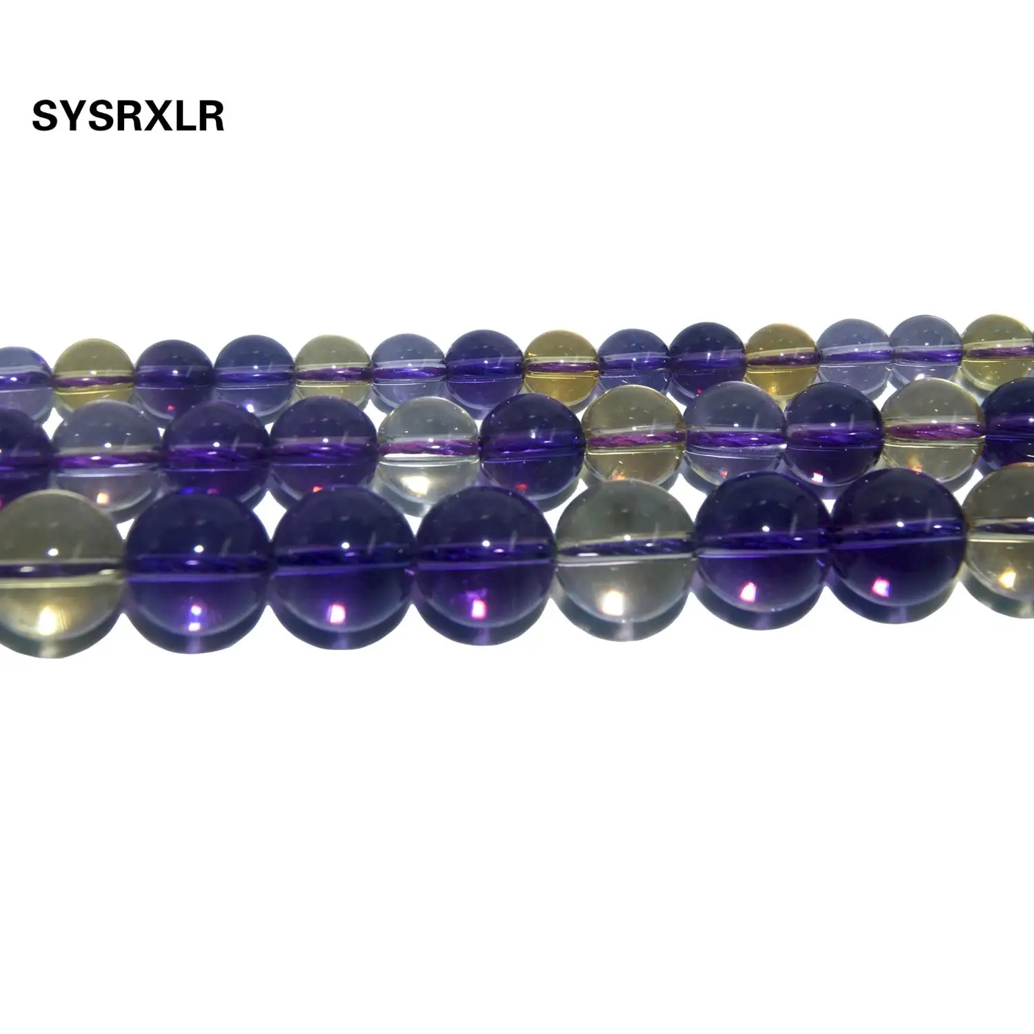 Оптовая продажа натуральный камень чистый пьезокварцы Аметрин Кристалл Круглые