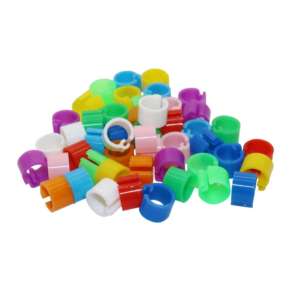 

200 Pcs Bird Training Foot Ring Inner Diameter 6mm Bayonet Identification Ring Opening Pigeon Foot Ring Bird Supplies