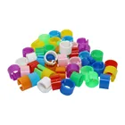 Кольцо для тренировки птиц, внутренний диаметр 6 мм, байонетное идентификационное кольцо, открывающееся кольцо для голубей, принадлежности для птиц, 200 шт.