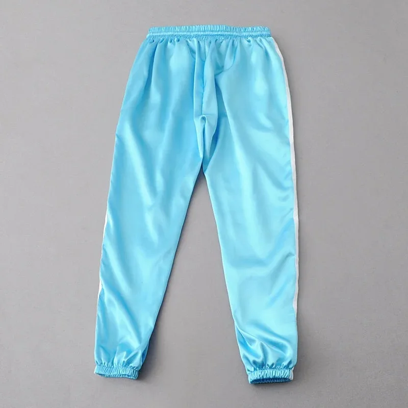 6 Color 2018 summer new Harlan pants casual women Pink Side Striped High Waist Lady Trousers | Женская одежда