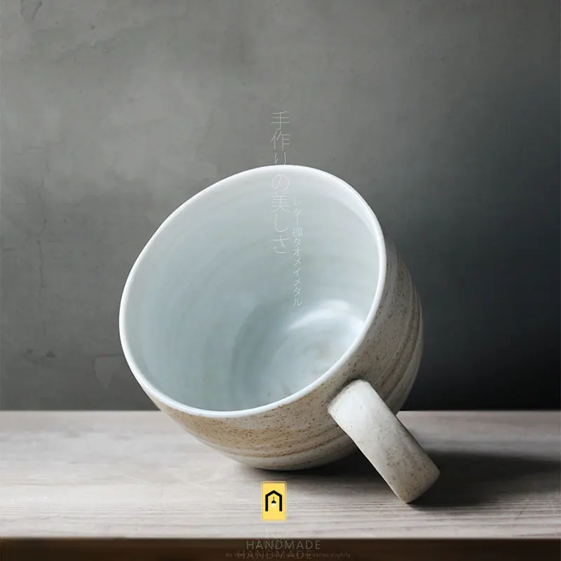 Оригинальные керамические чашки ручной работы Zakka в японском стиле блюдце