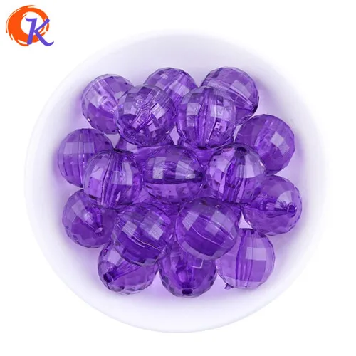 Purple Дешевые оптовые цвета на выбор, 20 мм, 100 шт./лот, цветные прозрачные акриловые бусины для дискотеки, ожерелье из жевательной резинки, ювелирные изделия - Цвет: Purple