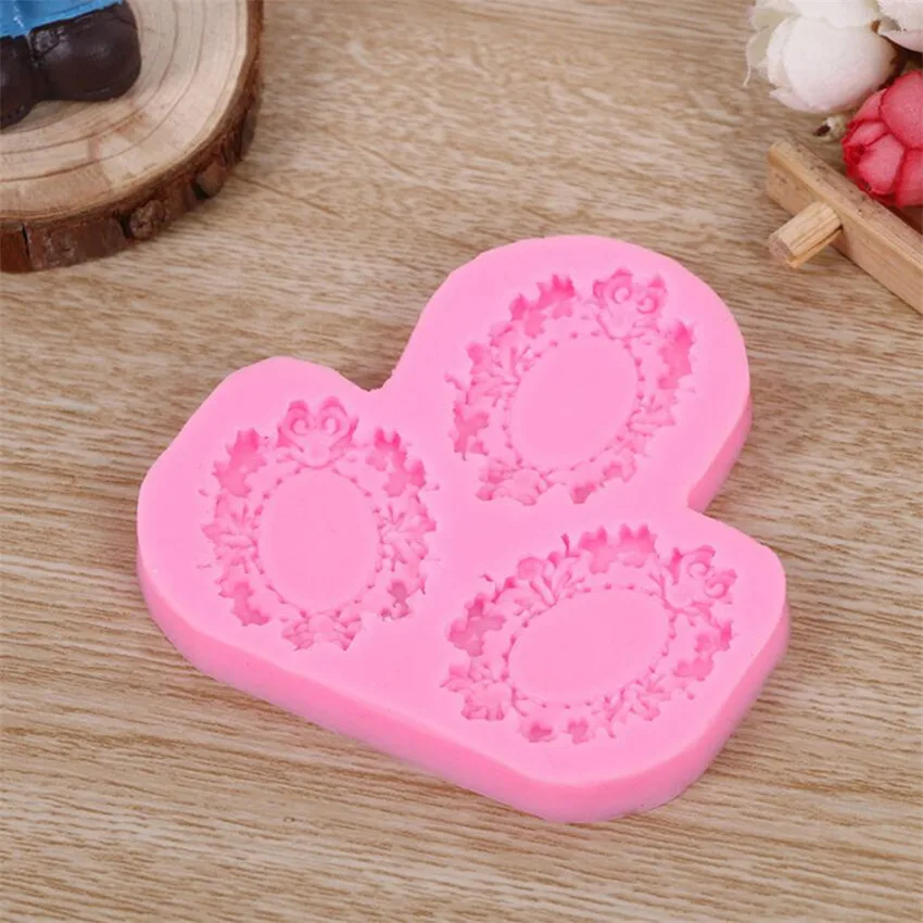 3D Photo Frame Shape Fondant cake silicone mold food grade mastic confeitaria chocolate jello candy making decoration tool | Дом и сад