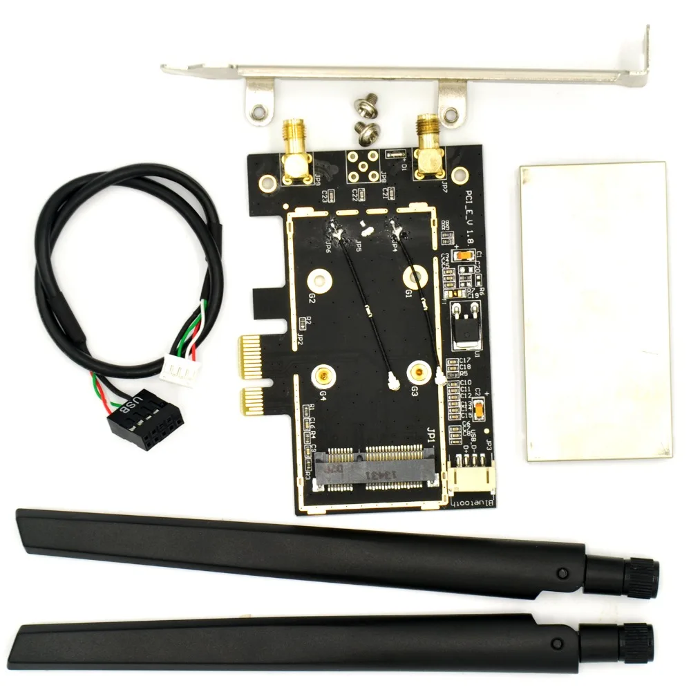 Беспроводной конвертер NGFF M2 Mini PCi E к Express 1X/4X/8X/16X адаптер PCIe Wi Fi для настольного ПК