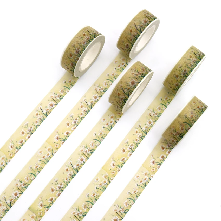 10 м * 15 мм креативные хризантемы васи клейкая лента школьные офисные