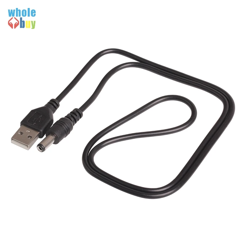 Кабель питания с медным сердечником 80 см USB-DC 5 5*2 1 мм провод USB для DC5.5 DC
