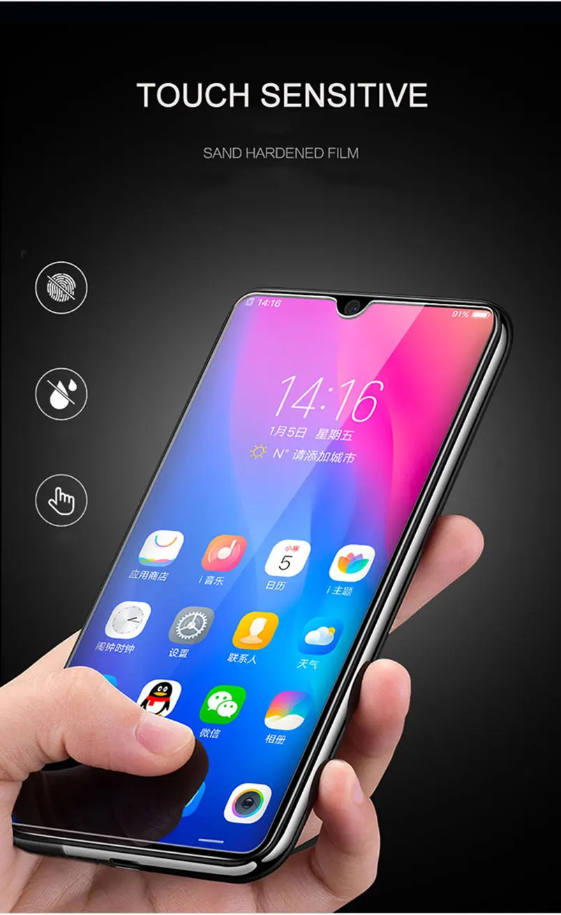 9D Защитная пленка для экрана из закаленного стекла huawei P30 Pro Y7 2019 p smart полное