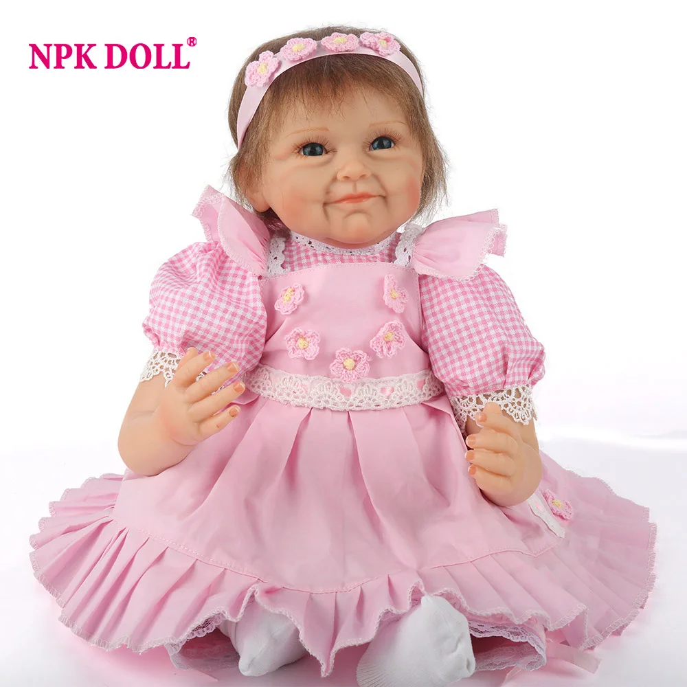 NPKDOLL 55 см Кукла Reborn Lifelike baby reborn menina Рождественский подарок для девочек игрушки
