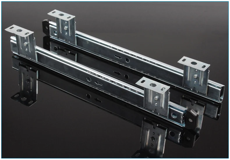 27MM muted slide furniture hardware drawer rail computer desk Keyboard track ball lifting bottom bracket | Обустройство дома