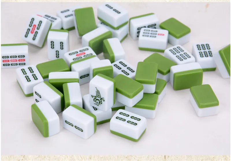 Мини портативный дорожный весь набор Mah-Jong 22# Размер 22X15X12 мм настольная игра Маленькая китайская плитка маджонг с коробкой для хранения