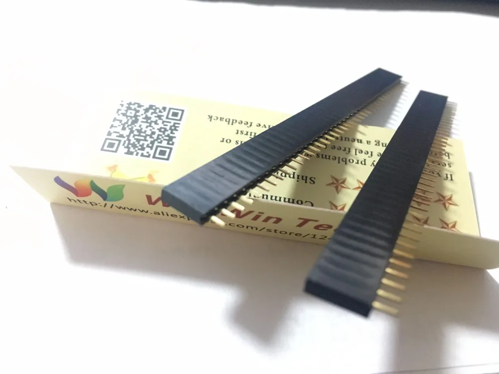 10 шт. Однорядный гнездовой разъем 1x40 Pin 2 54 мм|Соединители| |