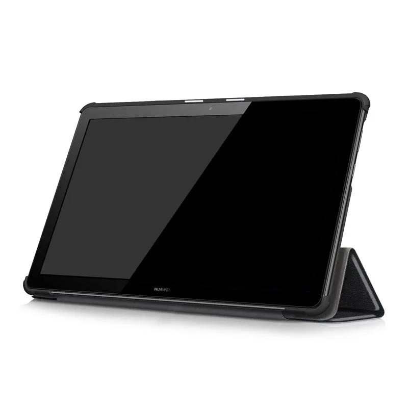 Трехскладной Чехол-книжка с подставкой для Huawei Mediapad T5 10 чехол из искусственной