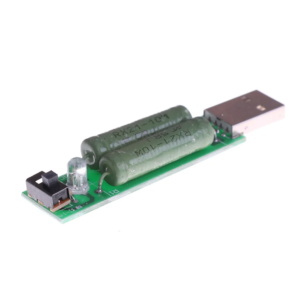 1 шт. USB мини разрядный интерфейс нагрузочный резистор с переключателем 2A 1A 72 мм x 17