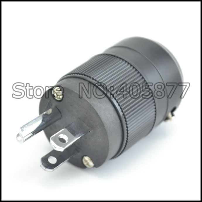 Пара разъемов Unprint с родиевым покрытием Вилка питания стандарта США и МЭК 1 пара