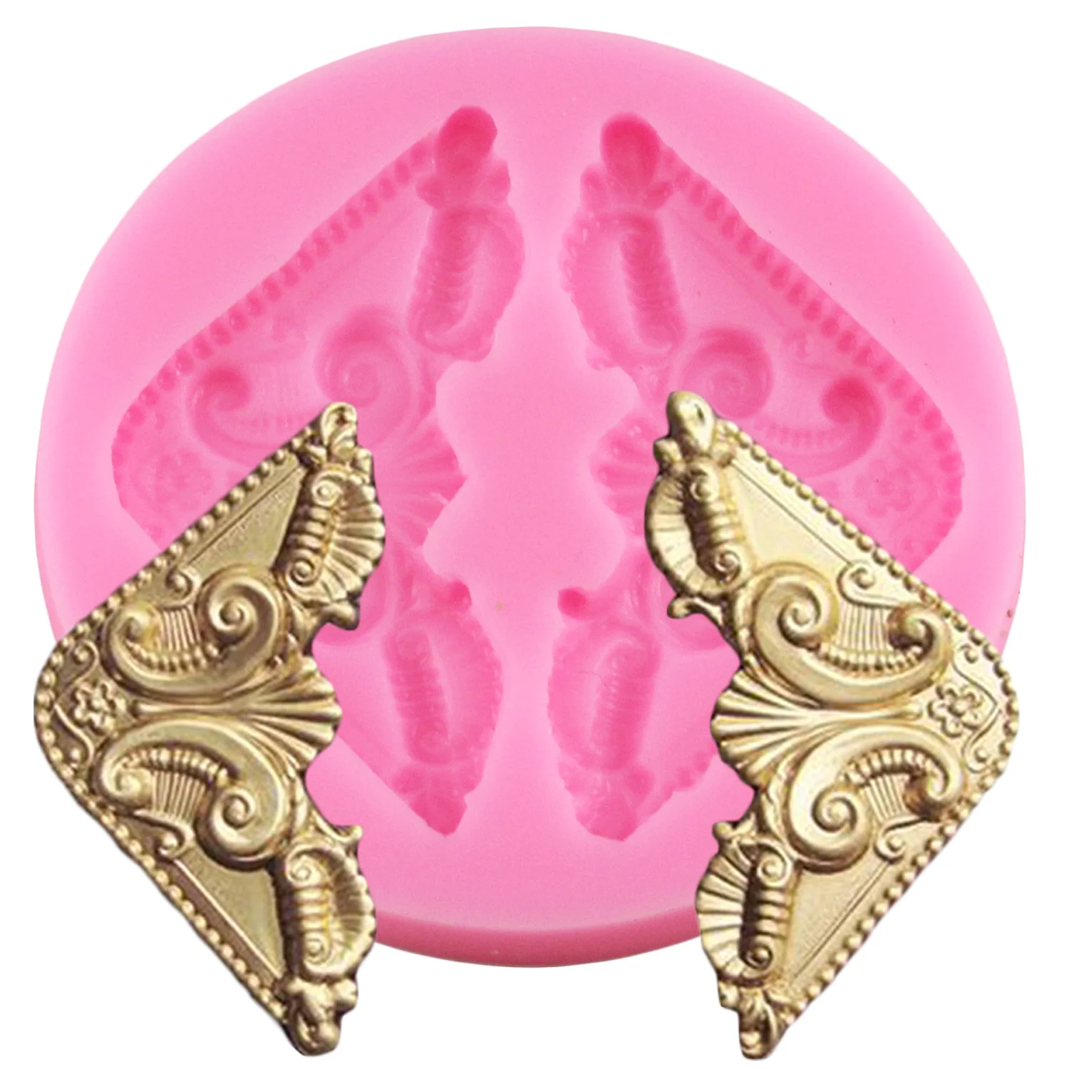 Винтажная угловая силиконовая форма полимерная глина формы для помадки шоколада