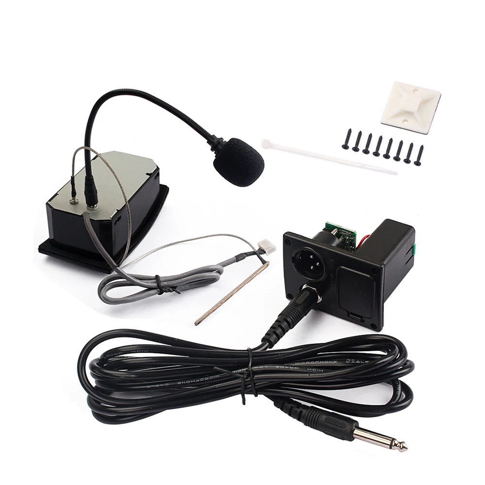 4-полосный эквалайзер акустическая гитара предусилитель пьезоприемник ЖК-тюнер