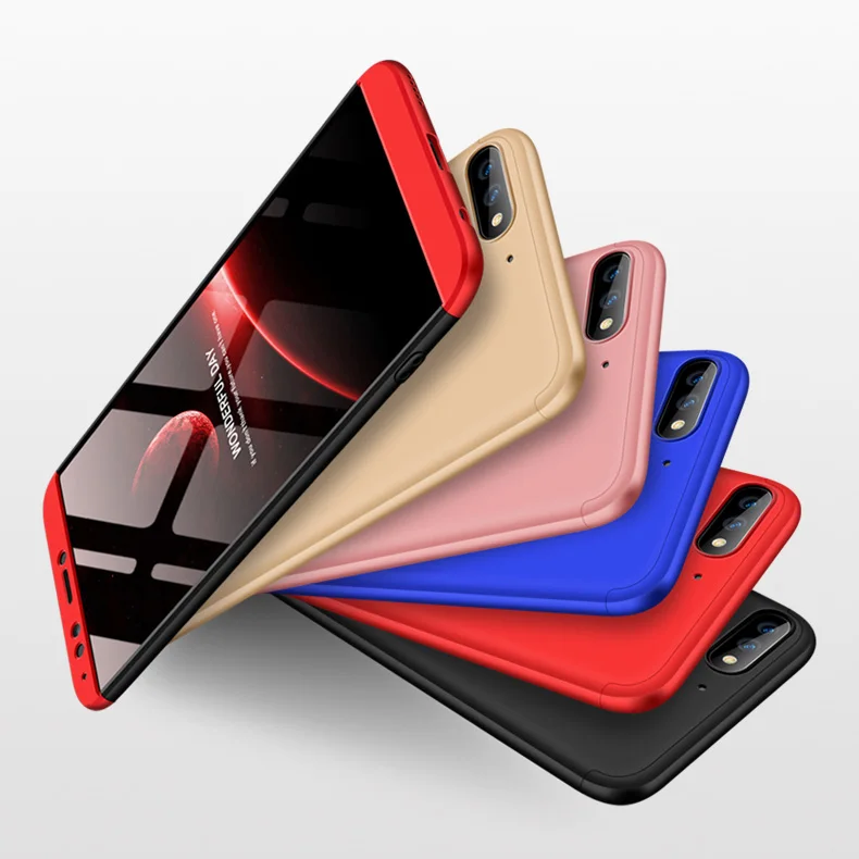 Защитный чехол 3-в-1 для Huawei honor 7c полноразмерный задняя крышка Y7 prime 2018 жесткий