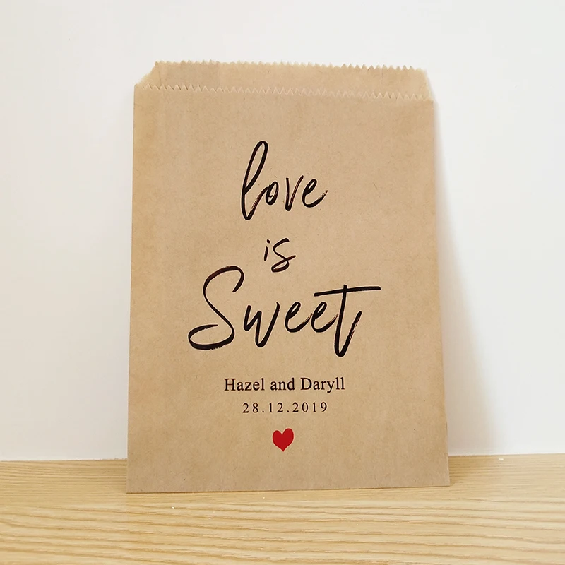 Персонализированная Сумка Love Is Sweet для влюбленных пар сумки имени и свидания
