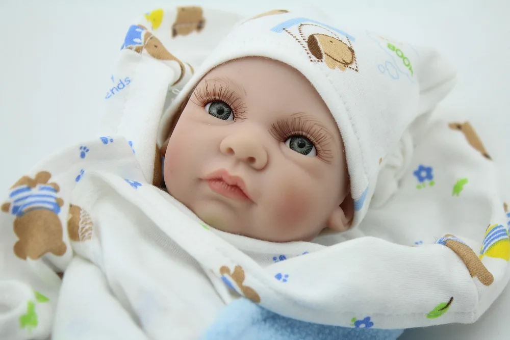 NPKDOLL силиконовые куклы для новорожденных мягкие ручной работы 11 дюймов 28 см