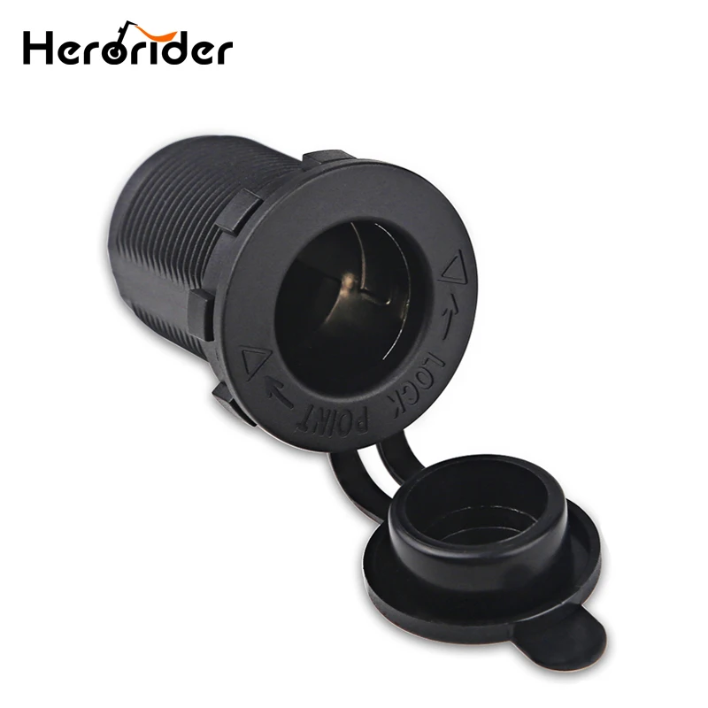 

12V Waterproof Car Boat Motorcycle Cigarette Lighter Socket Power Plug Outlet Car Accesories Heat Resisting Plastic Power Socket