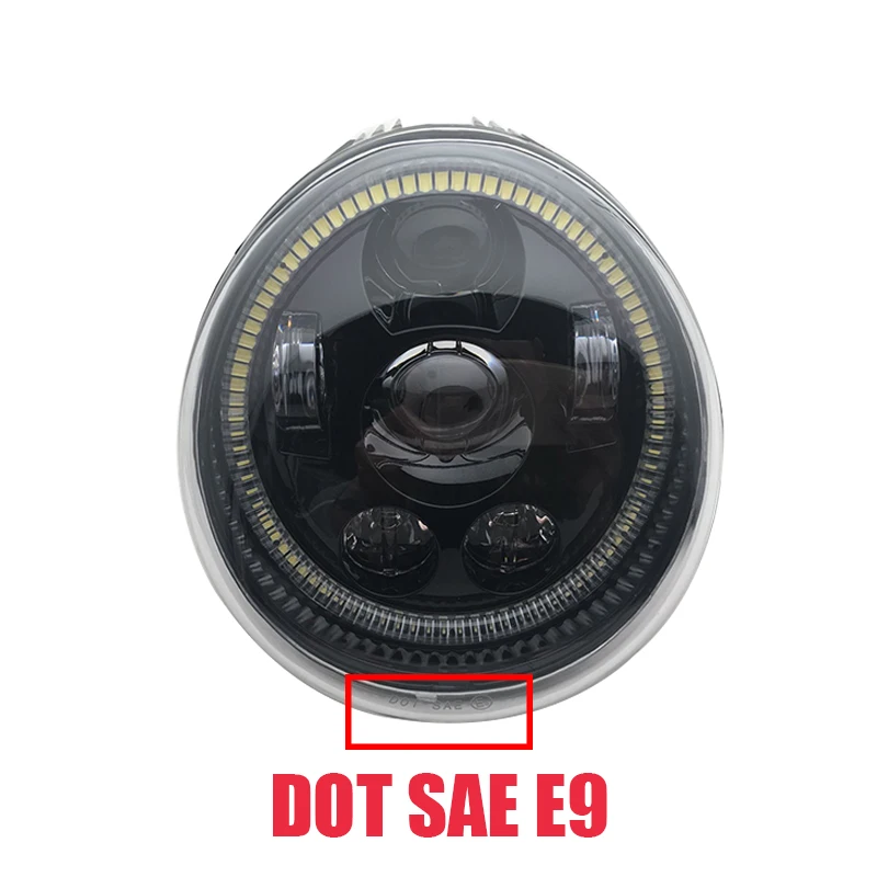 Новейшая светодиодная фара DOT E9 V с кольцом DRL для мотоцикла VROD VRod VRSCF VRSC |