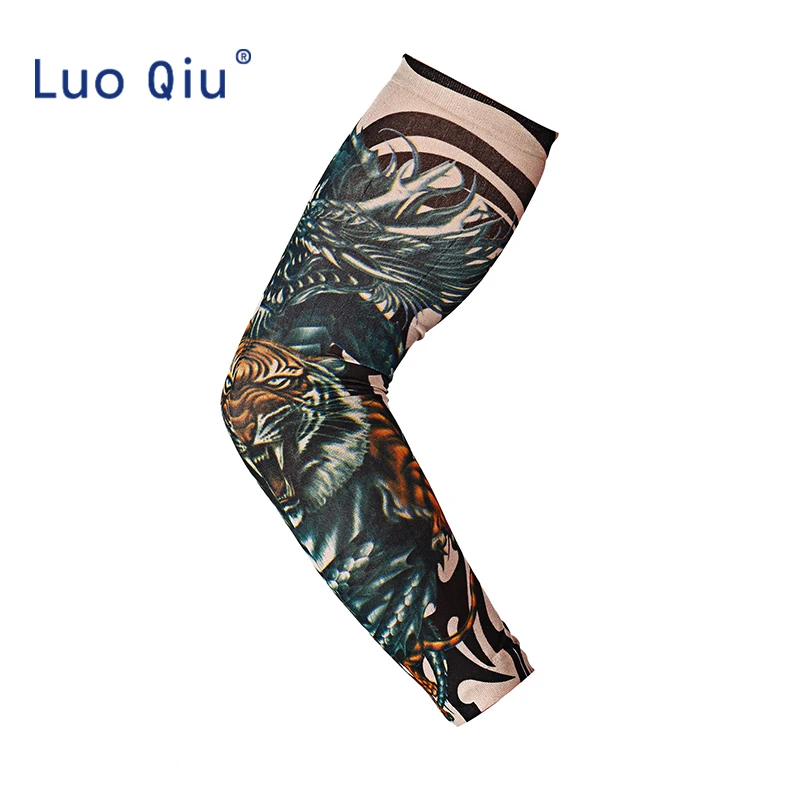 Летние перчатки с имитацией татуировки 2 шт./лот мужские женские защитой от