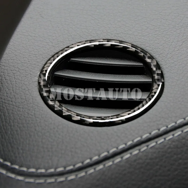 

For Benz GLK X204 Carbon Fiber Dashboard Side Air Vent Trim Cover 2008-2015 2pcs Car Accessories Interior Car Decor Car Trim