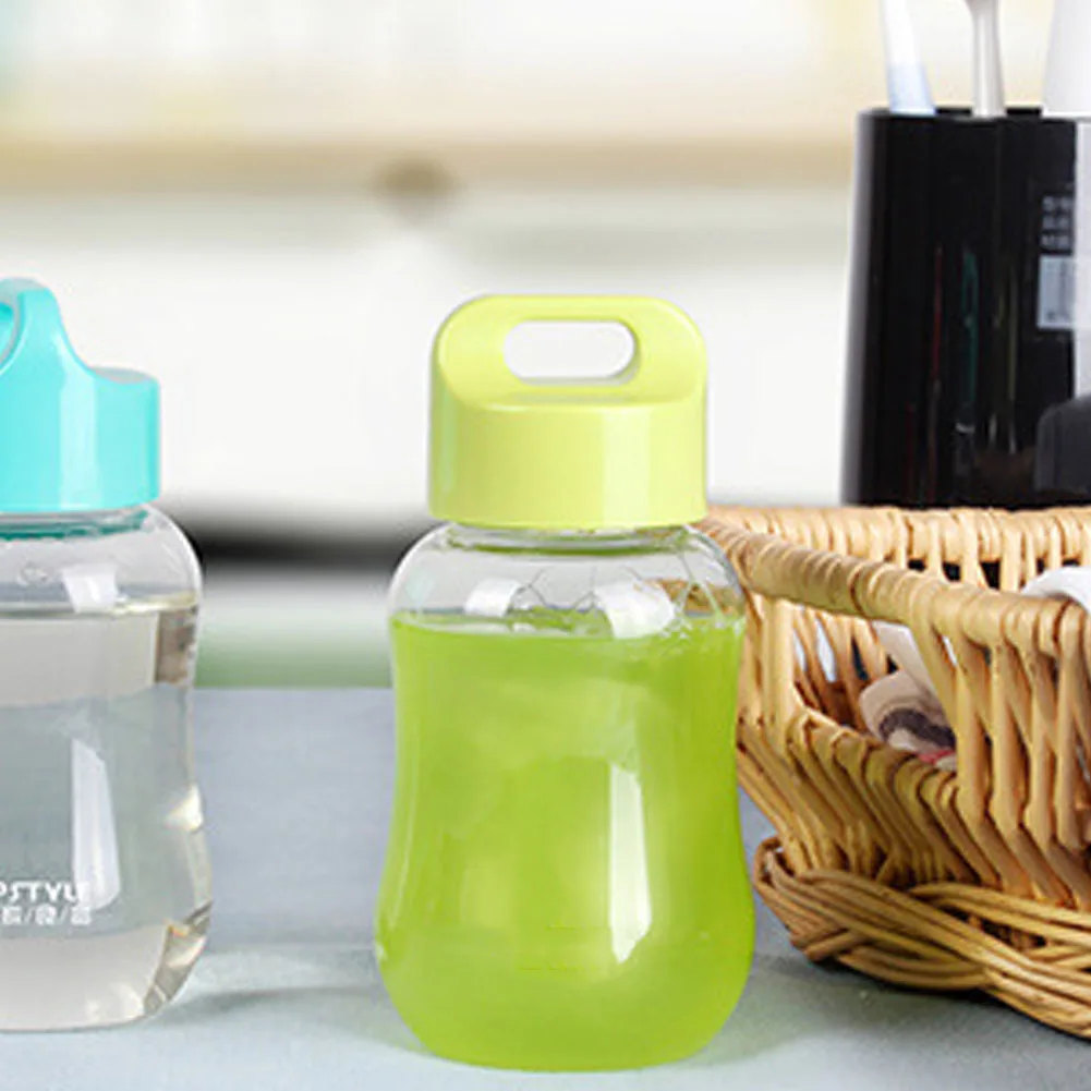 Mini Water Bottle Coffee Travel Mugs With Rope Wide Mouth Portable Sports Cup Small Storage Bottles(Colorful Green) Green | Дом и сад