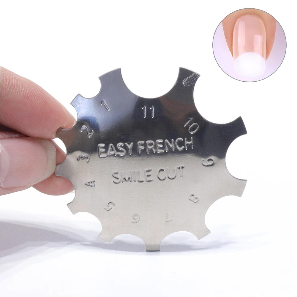 Трафарет для французского маникюра STZ форма ногтей направляющие триммера с