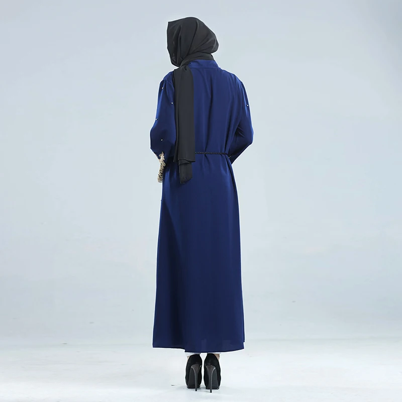 Abaya Дубайский мусульманский женский открытый передний кардиган винтажное