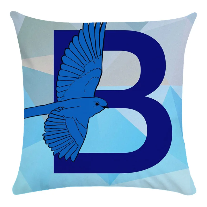 Животное письмо Подушка Чехол для подушки из полиэстера 45*45 см Пледы Подушки