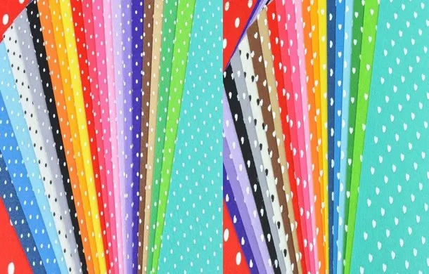 80 шт. фетровая ткань в горошек 14 х14 см|felt fabric|fabric patternpattern fabric |