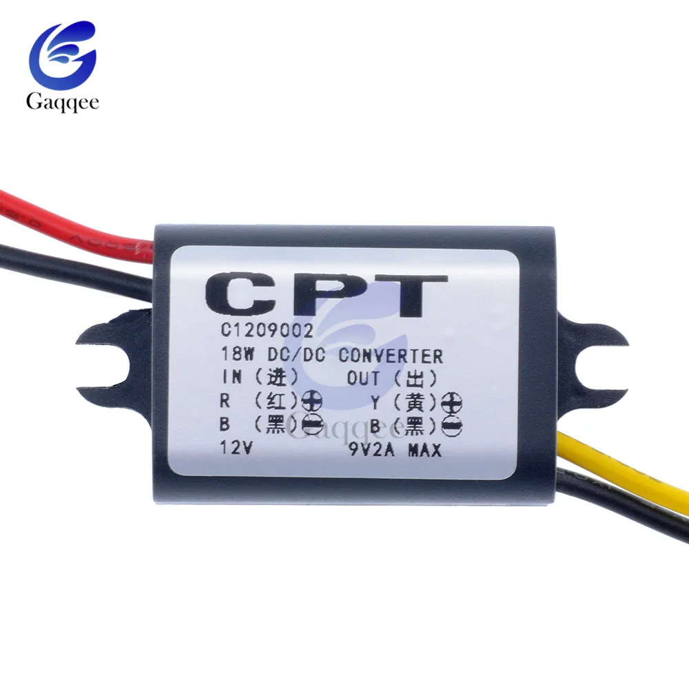 DC to Buck преобразователь Регулятор 12V Шаг вниз до 9V 2A 15W источник питания инвертор