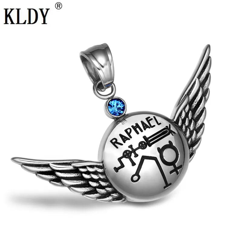 Волшебные планетарные силы из нержавеющей стали Archangel Raphael крылья ангела