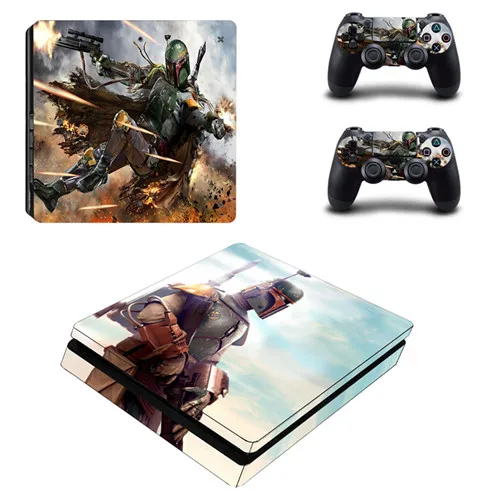 YSP4S-0576 Звездные войны PS4 тонкий стикер кожи для sony playstation 4 консоли и 2 контроллеров PS4 тонкий стикер кожи виниловая наклейка - Цвет: YSP4S-0576