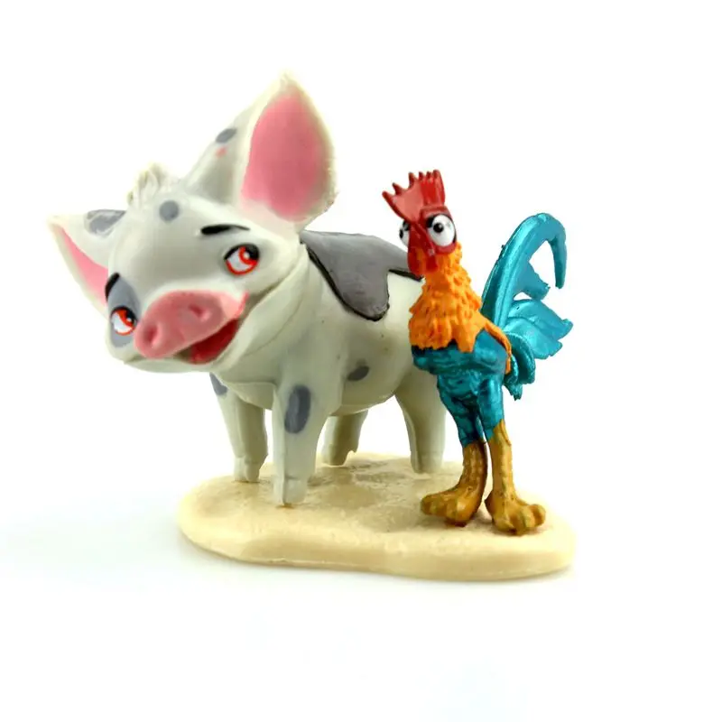 Игрушки Disney 5 шт./компл. герои мультфильмов Vaiana Moana принцесса Мауи вождь Tui Tala Heihei Pua
