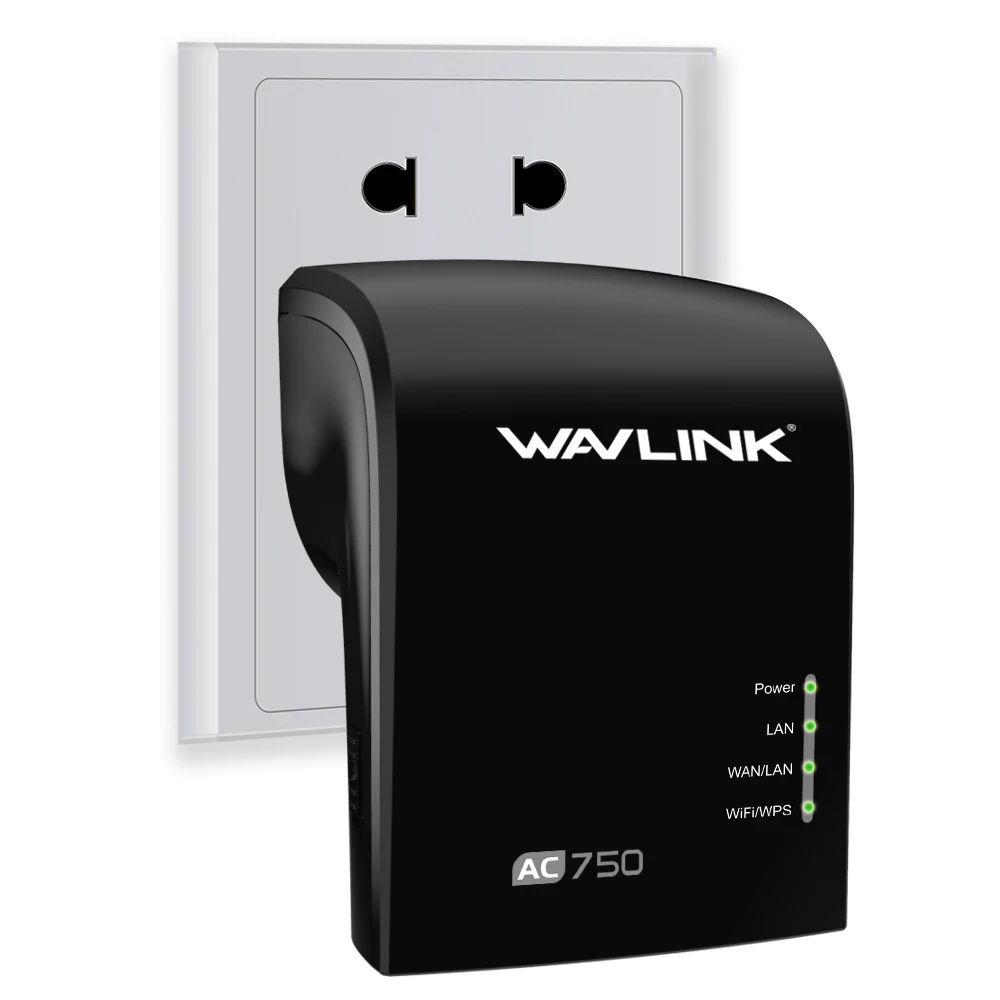 Wavlink Портативный AC750 Wi-Fi ретранслятор/точка доступа AP Dual Band Беспроводной