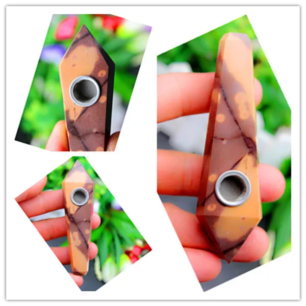 

Natural quartz crystal Autumn stone fabrication Smoking pipe 3pcs
