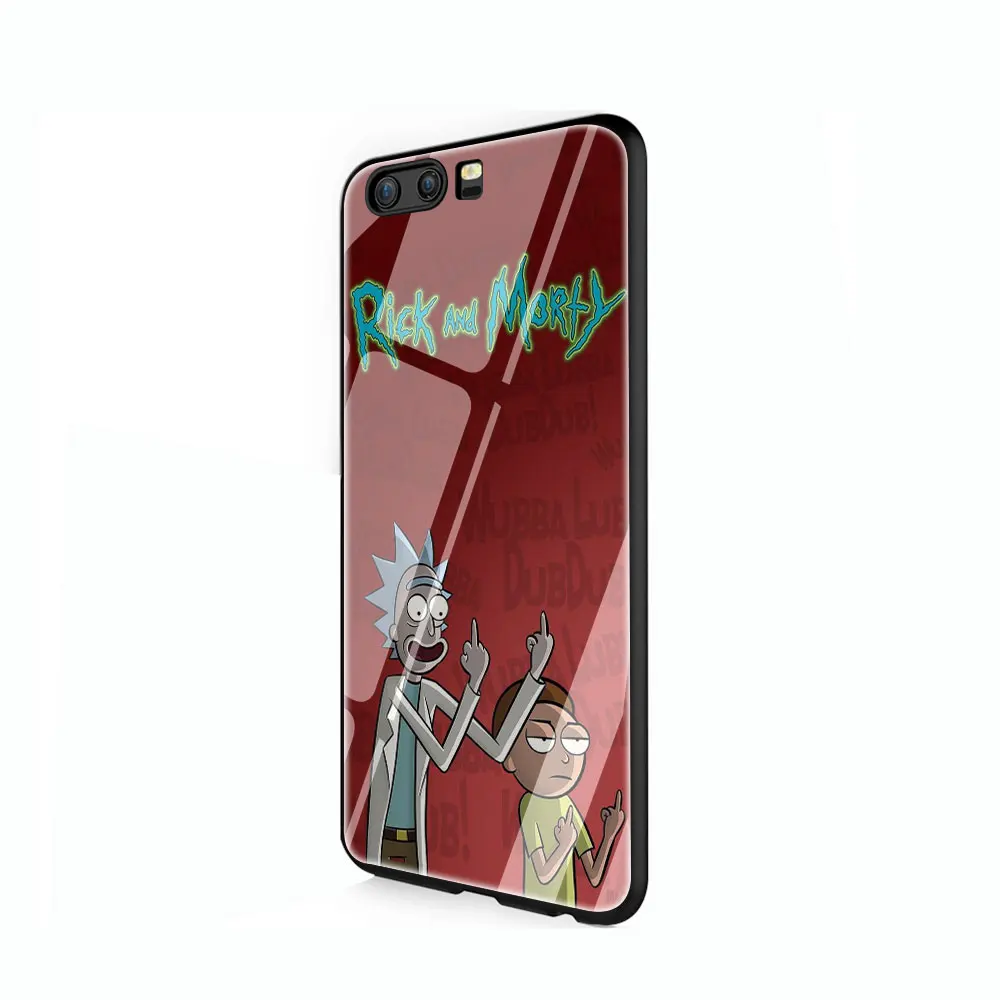 Рик и Морти, закаленное стекло, чехол для huawei P10 P20 P30 mate 20 Honor 9 10 Lite Pro 7A 8X P Smart - Цвет: G1