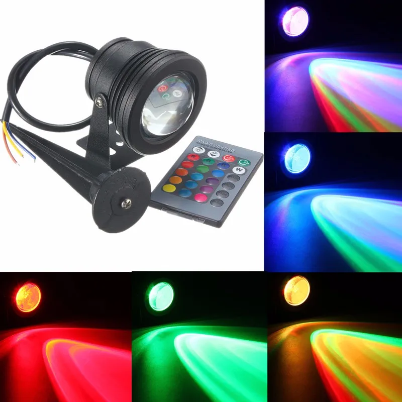 

NEW Product 10W DC12V RGB LED Underwater Fountain Light Swimming Pool Pond Fish Tank Aquarium LED Light Lamp IP68 Waterproof