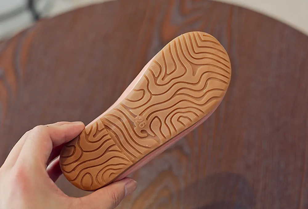 2017 г. Осенние детские винтажные лаконичные однотонные тонкие туфли без застежки