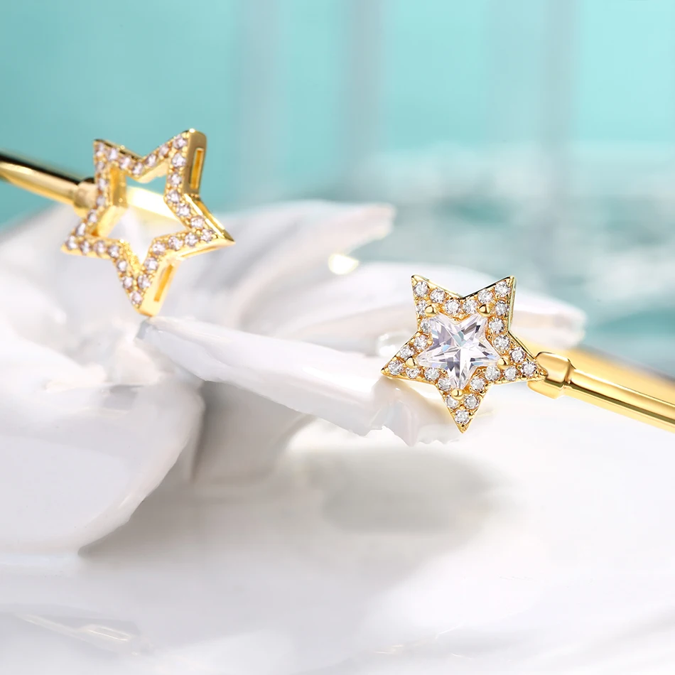 ALLNOEL 2019 твердый 925 пробы серебряный роскошный браслет для женщин 14 K золото