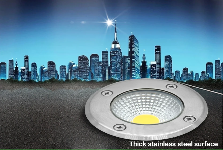 AC90-265V DC12V IP68 Underground LED light COB Floor Lamp 5W 10W Outdoor Ground Garden Square Path Buried Yard Spot Landscape