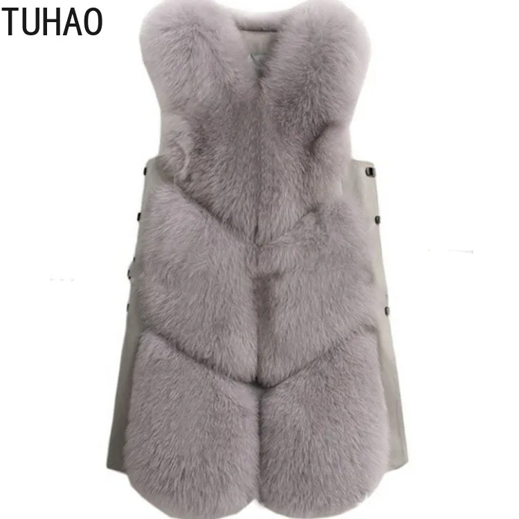 TUHAO, зимнее женское пальто размера плюс 3XL, женское меховое пальто и куртка в стиле пэчворк, уличная одежда, женское офисное элегантное пальто из искусственного меха