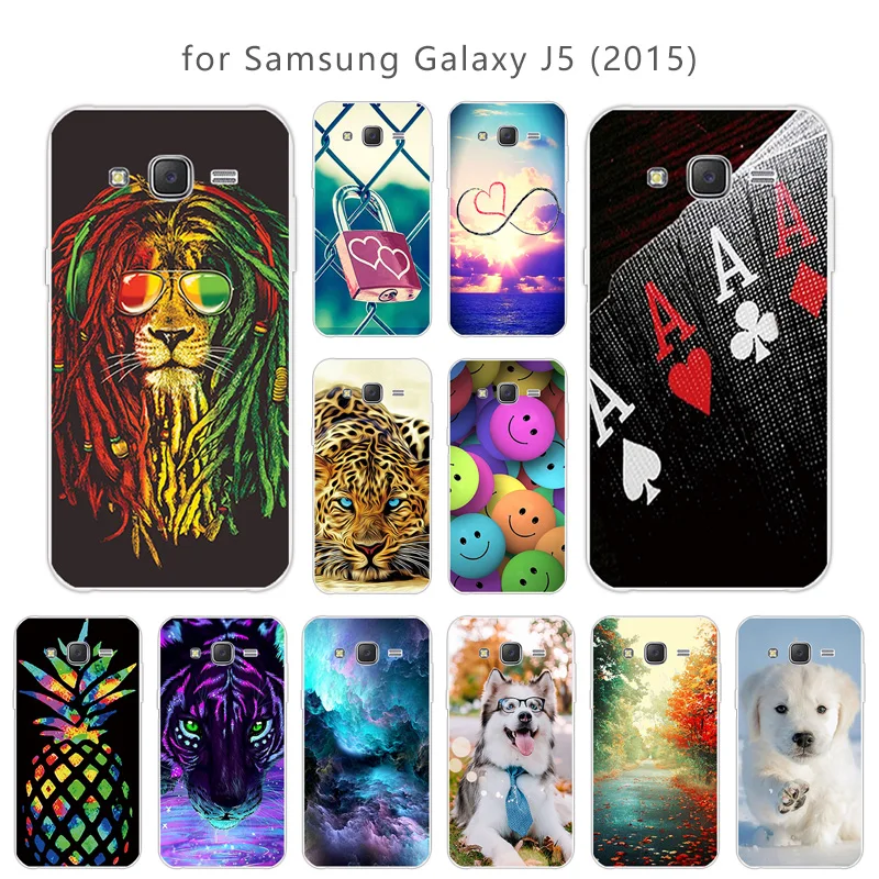 Для samsung J5 2015 чехол Ультратонкий прозрачный ТПУ чехлы для телефонов 5 дюймов Galaxy