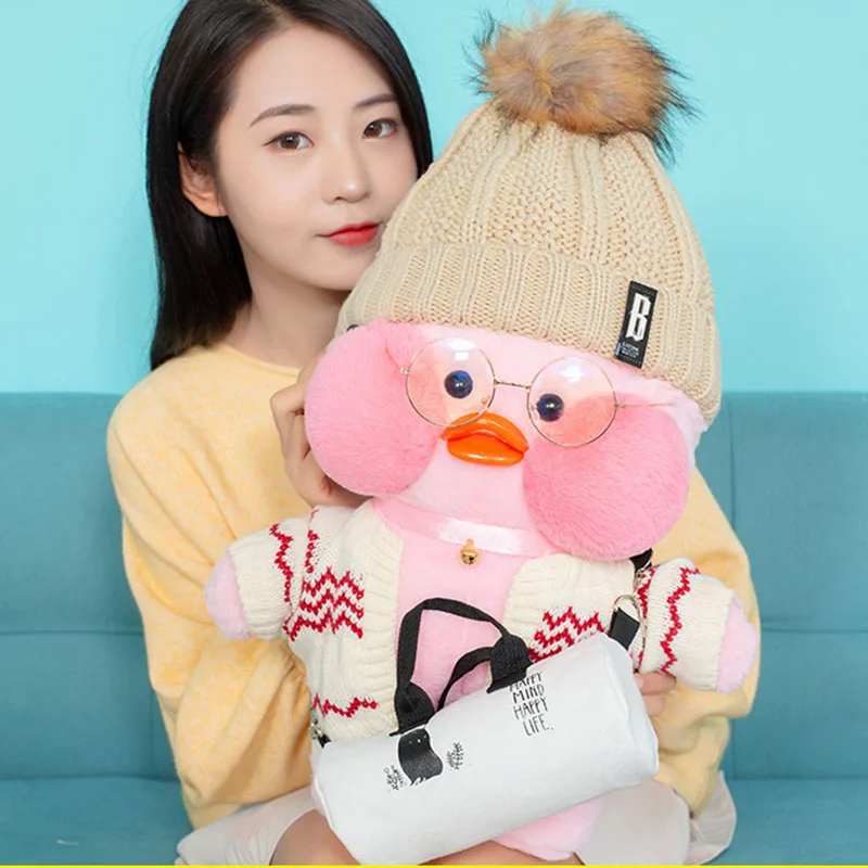 50 см Kawaii LaLafanfan кафе утка плюшевая игрушка милые животные Утка Мягкая кукла детские игрушки Рождественский подарок на день рождения для детей